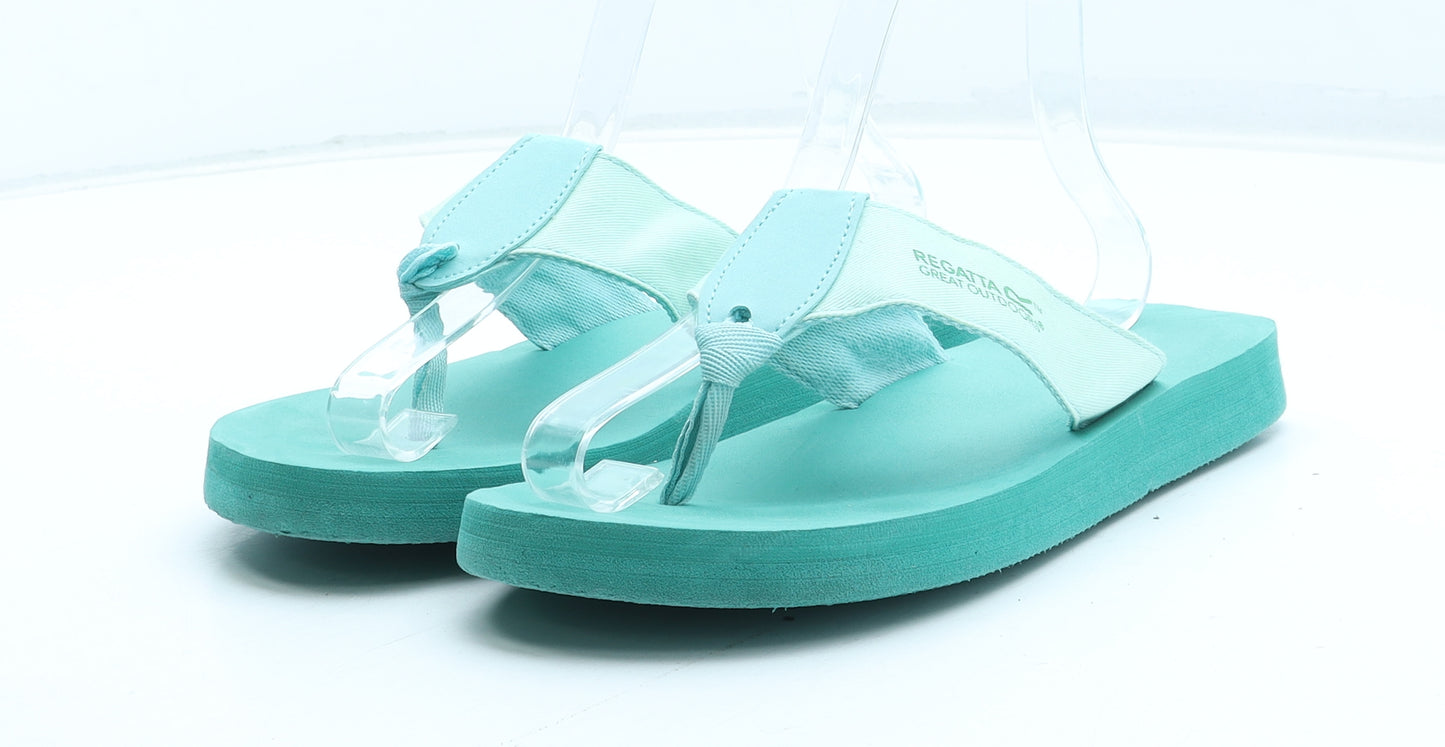 Regatta Womens Green Polyester Thong Sandal UK - Estimated UK Size 7