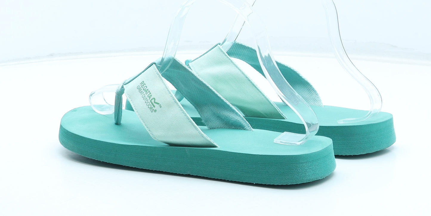 Regatta Womens Green Polyester Thong Sandal UK - Estimated UK Size 7