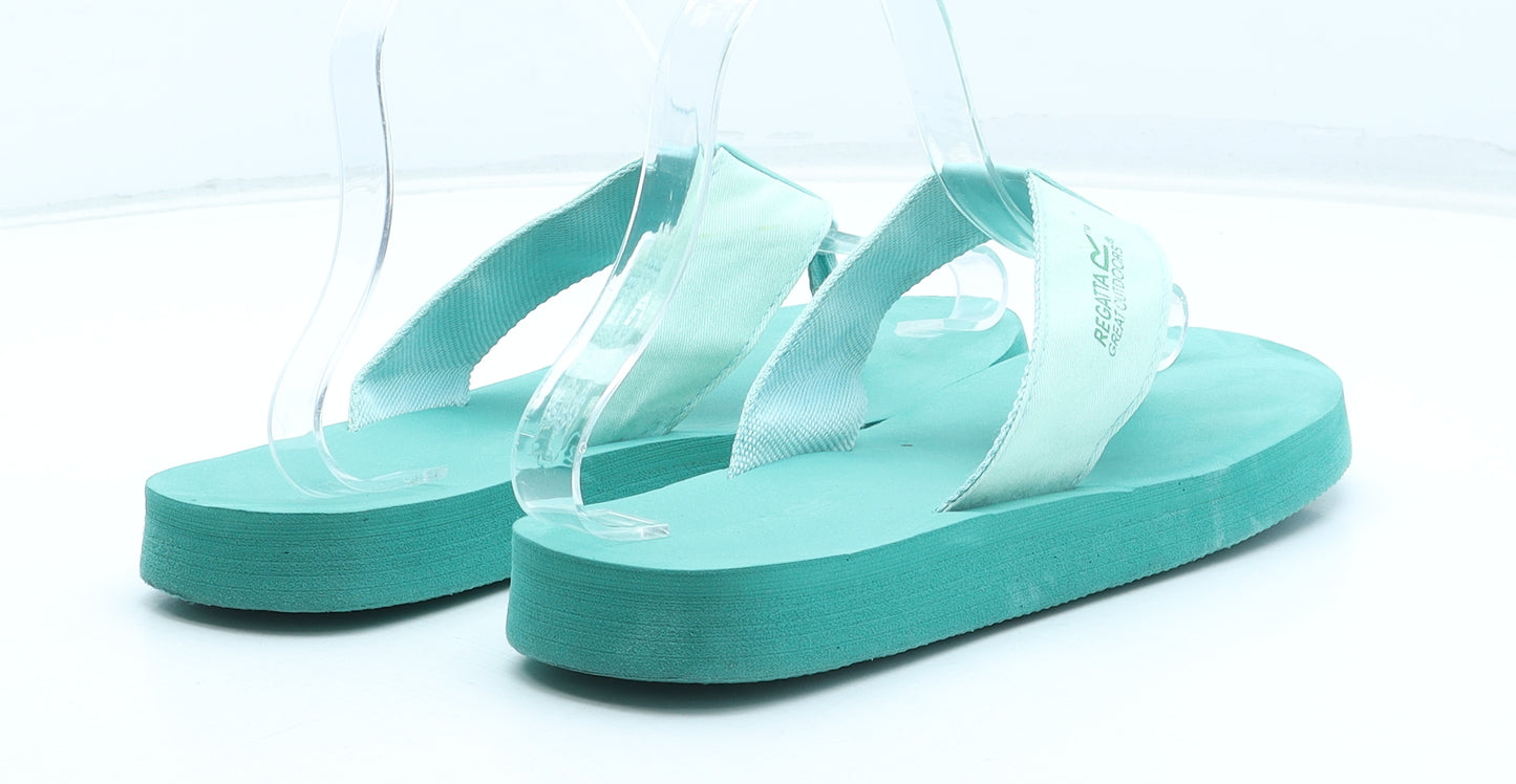 Regatta Womens Green Polyester Thong Sandal UK - Estimated UK Size 7