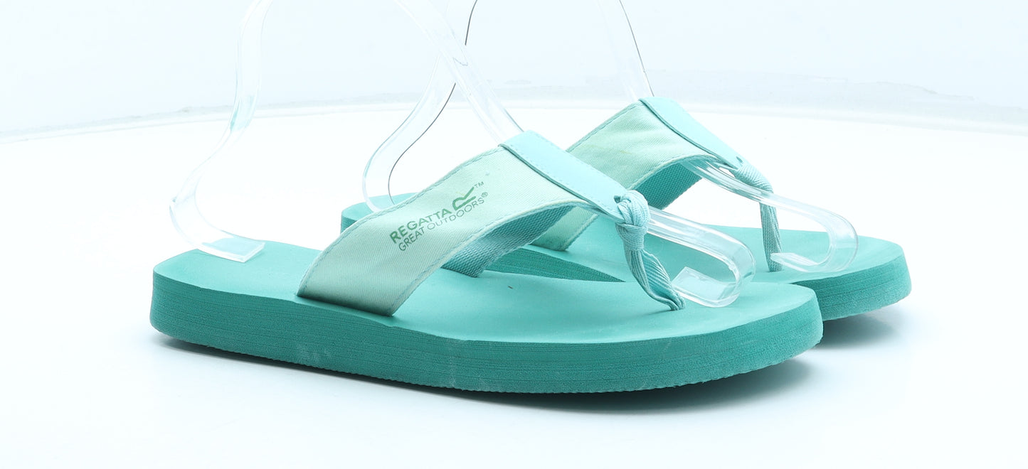 Regatta Womens Green Polyester Thong Sandal UK - Estimated UK Size 7