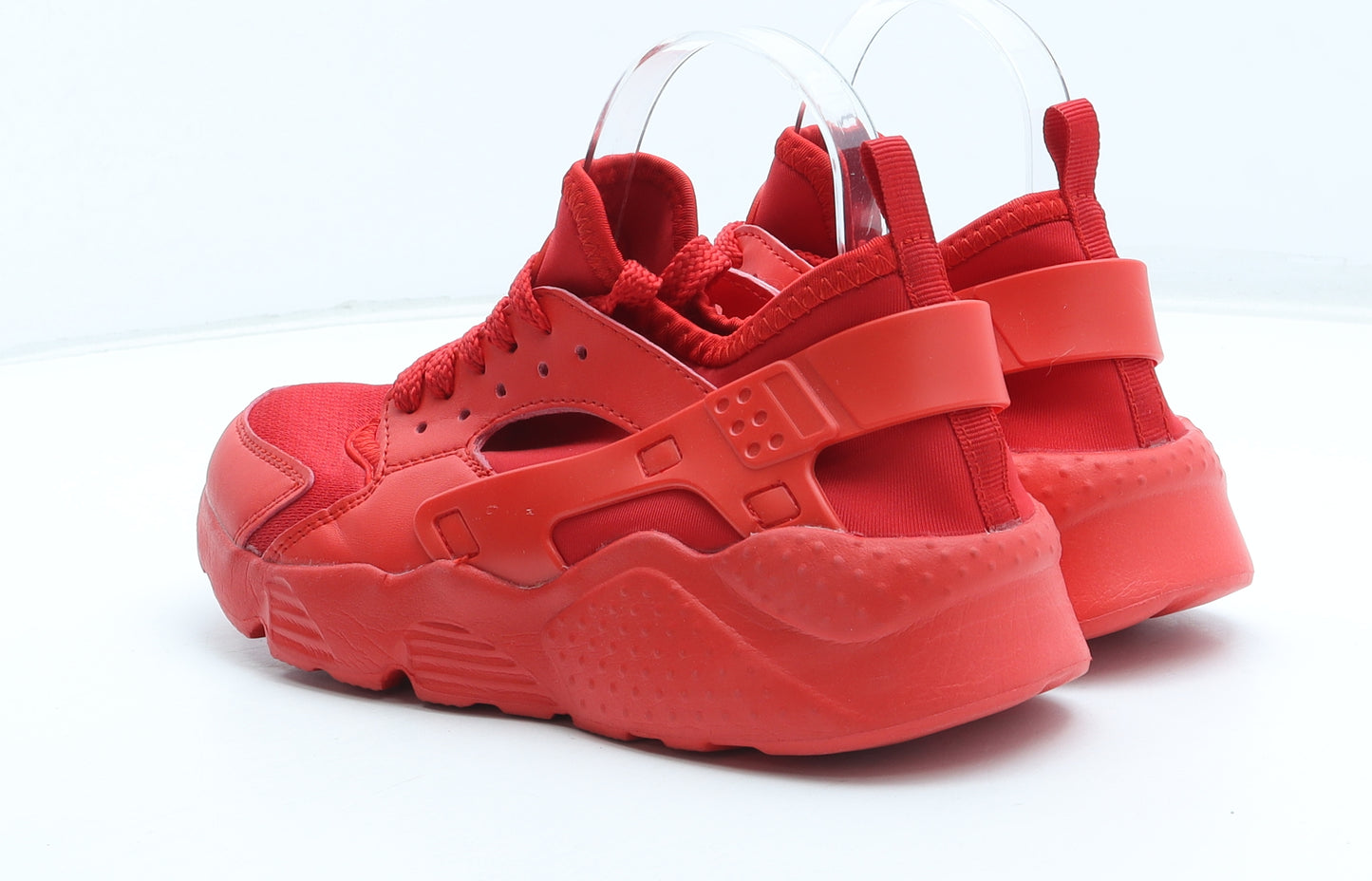 Fashions Shoe By Make Womens Red Polyester Trainer UK