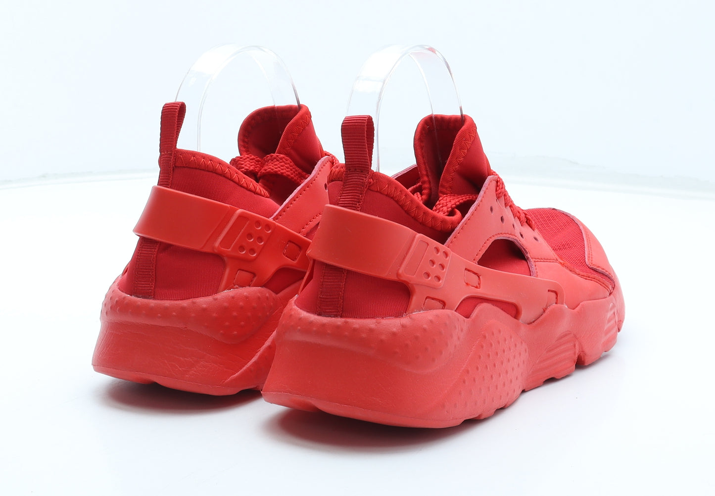 Fashions Shoe By Make Womens Red Polyester Trainer UK