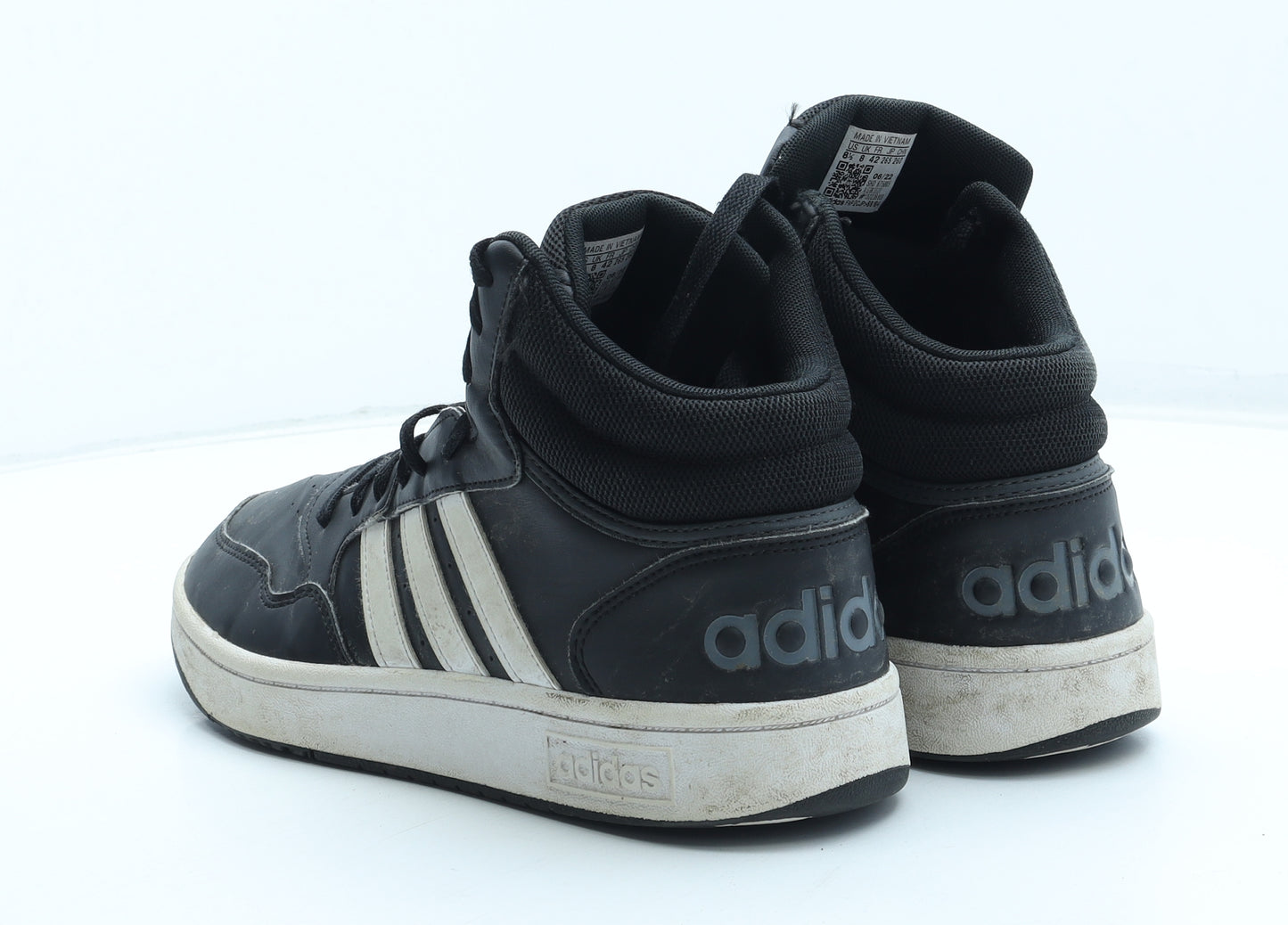 adidas Mens Black Polyurethane Trainer UK 8