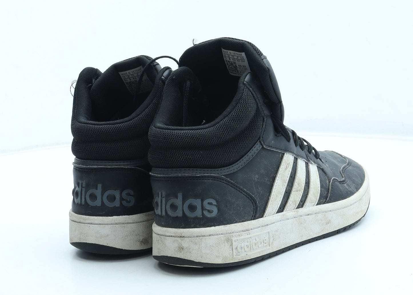 adidas Mens Black Polyurethane Trainer UK 8