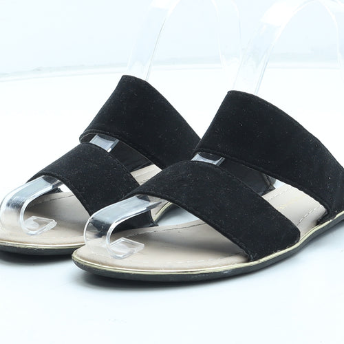 Atmosphere Womens Black Polyester Slip On Sandal UK