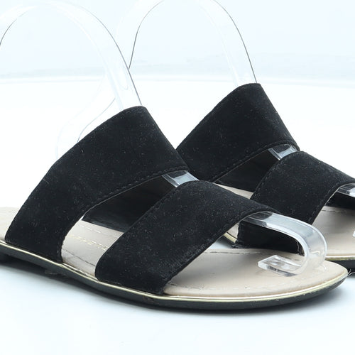 Atmosphere Womens Black Polyester Slip On Sandal UK