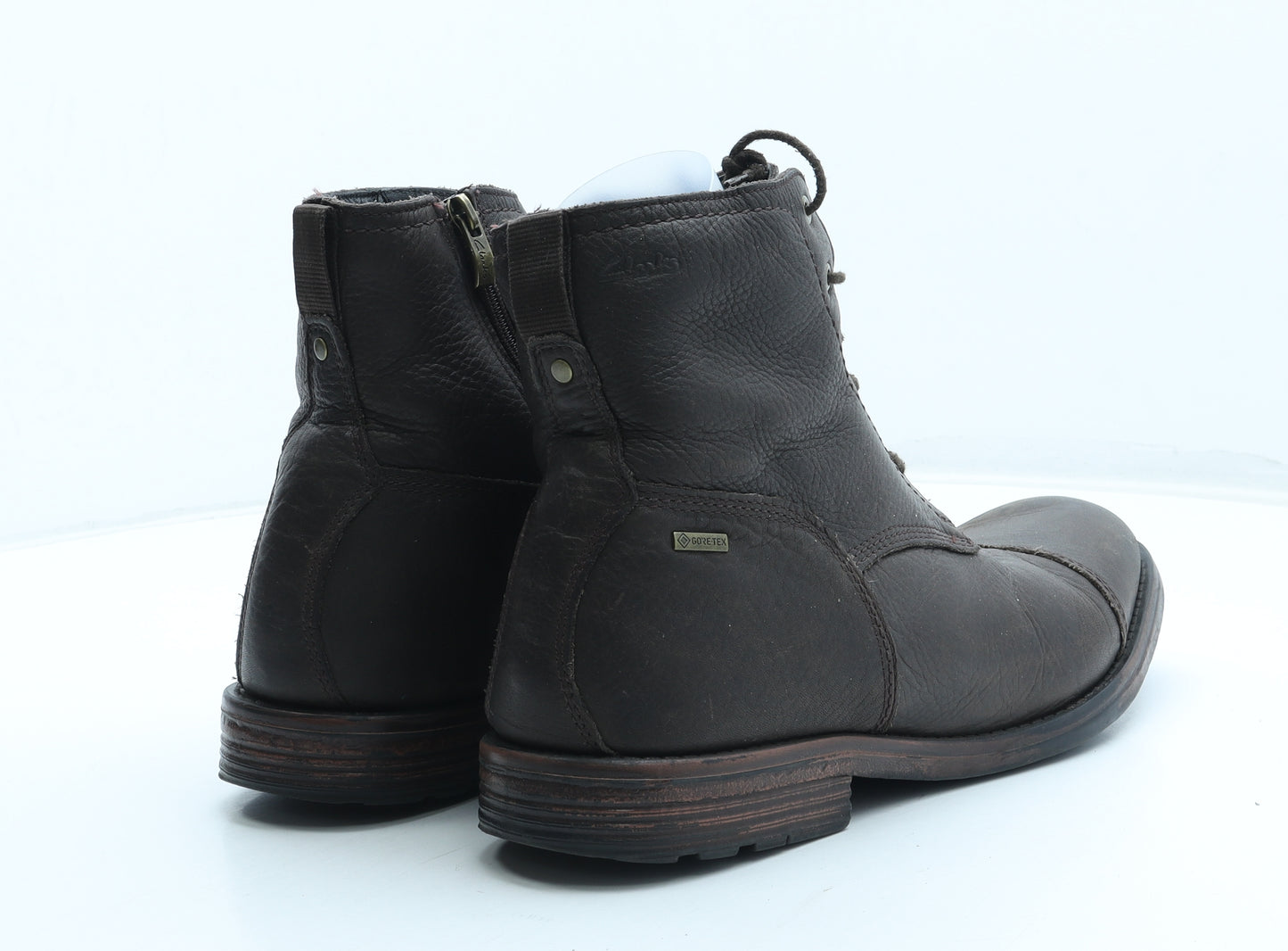 Clarks Mens Brown Leather Biker Boot UK 10