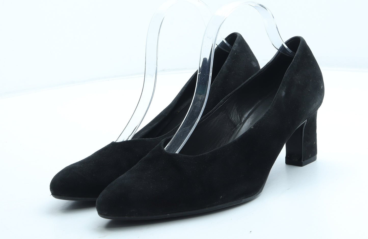 PETER KAISER Womens Black Leather Court Heel UK