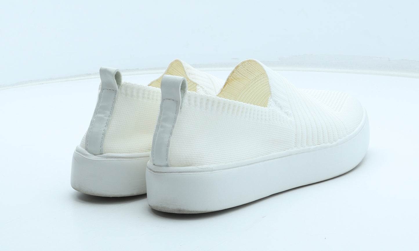 Primark Womens White Polyester Trainer UK