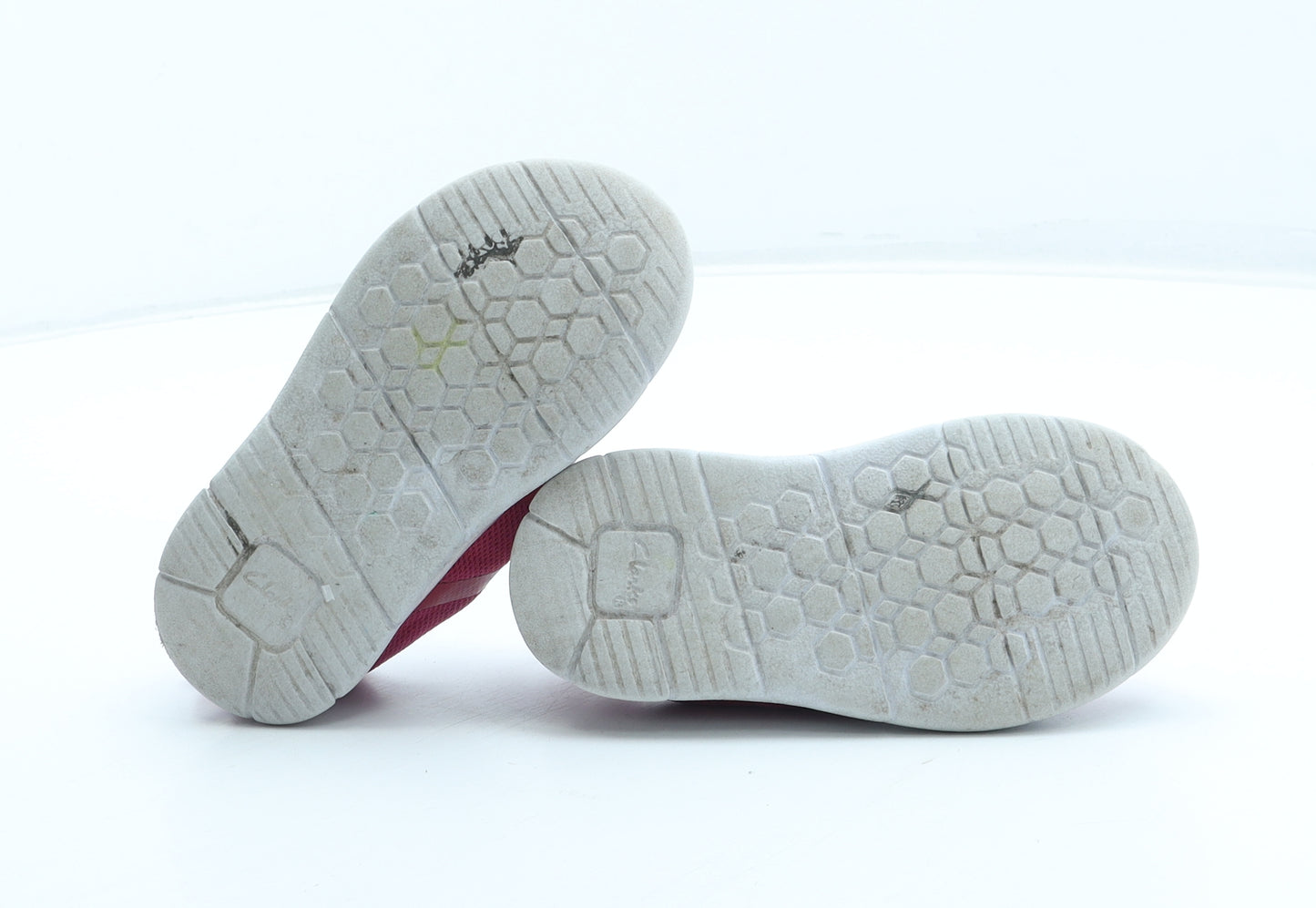 Clarks Girls Pink Polyester Trainer UK 5.5