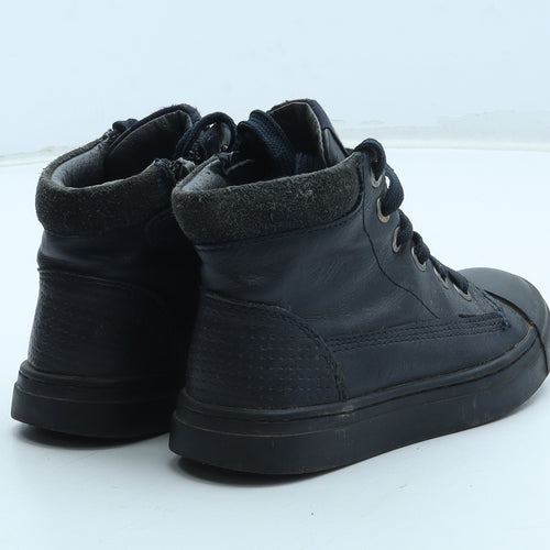 Shoes Me Boys Blue Leather Trainer UK 8.5 26