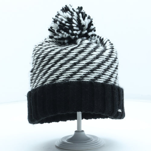 Regatta Womens Black Geometric Acrylic Bobble Hat One Size
