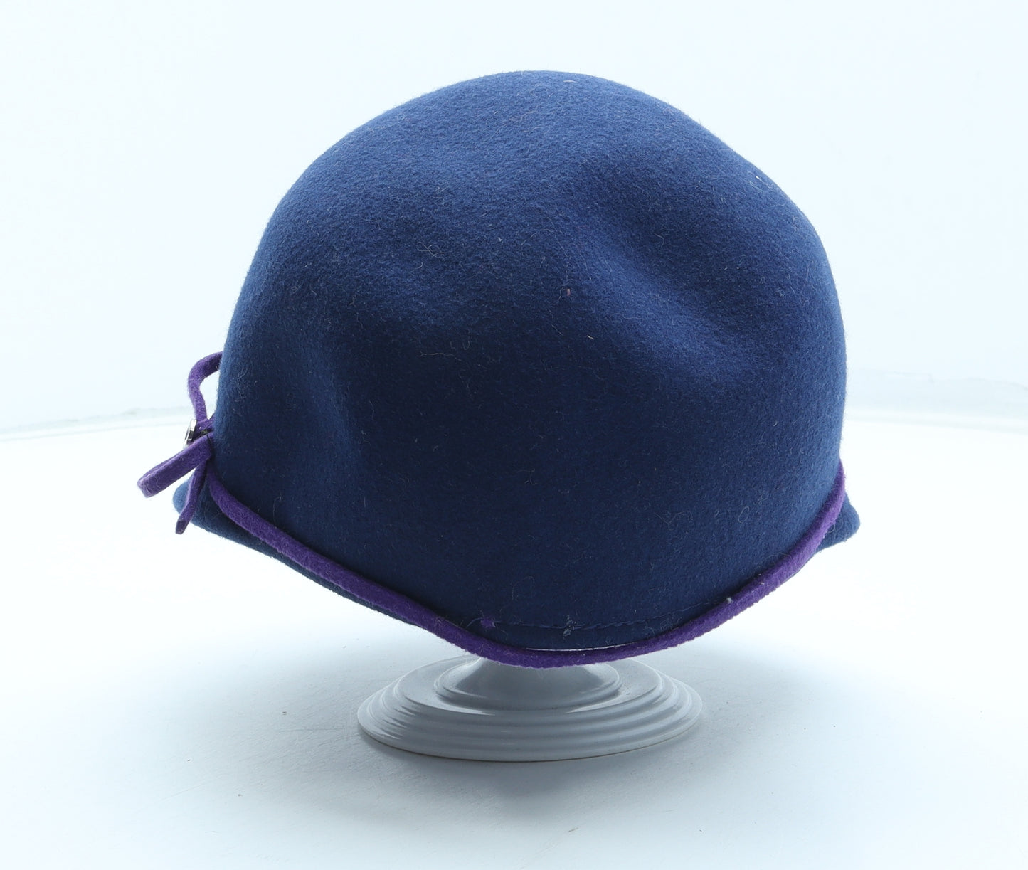 Ted Baker Womens Blue Wool Cloche One Size