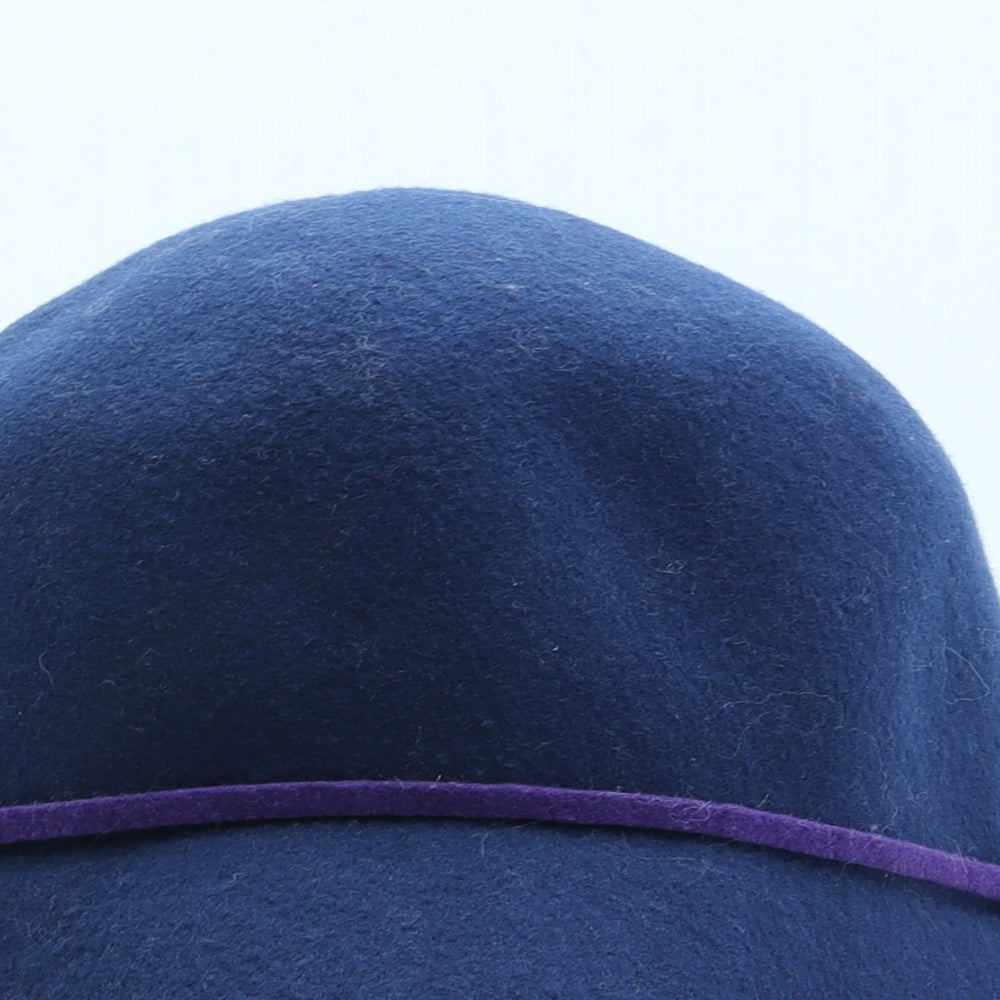 Ted Baker Womens Blue Wool Cloche One Size