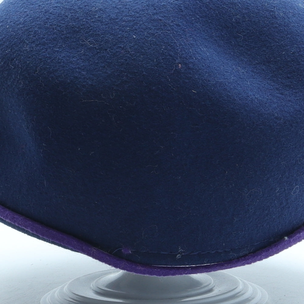 Ted Baker Womens Blue Wool Cloche One Size