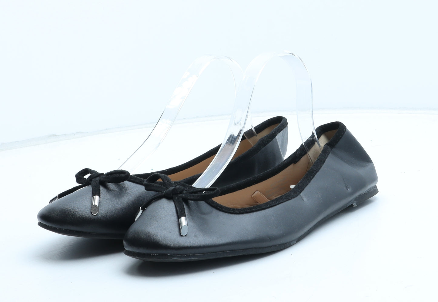 Yours Womens Black Synthetic Ballet Flat UK