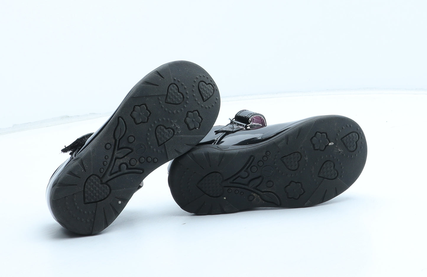 Miss Fiori Girls Black Synthetic Mary Jane Flat UK 7