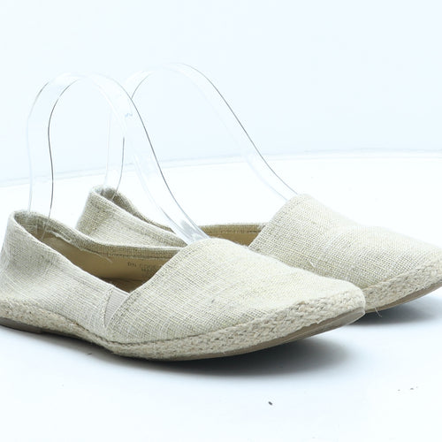 Primark Womens Gold Synthetic Flat UK