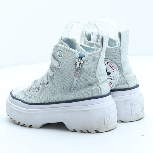 Converse Girls Blue Synthetic Trainer UK 10
