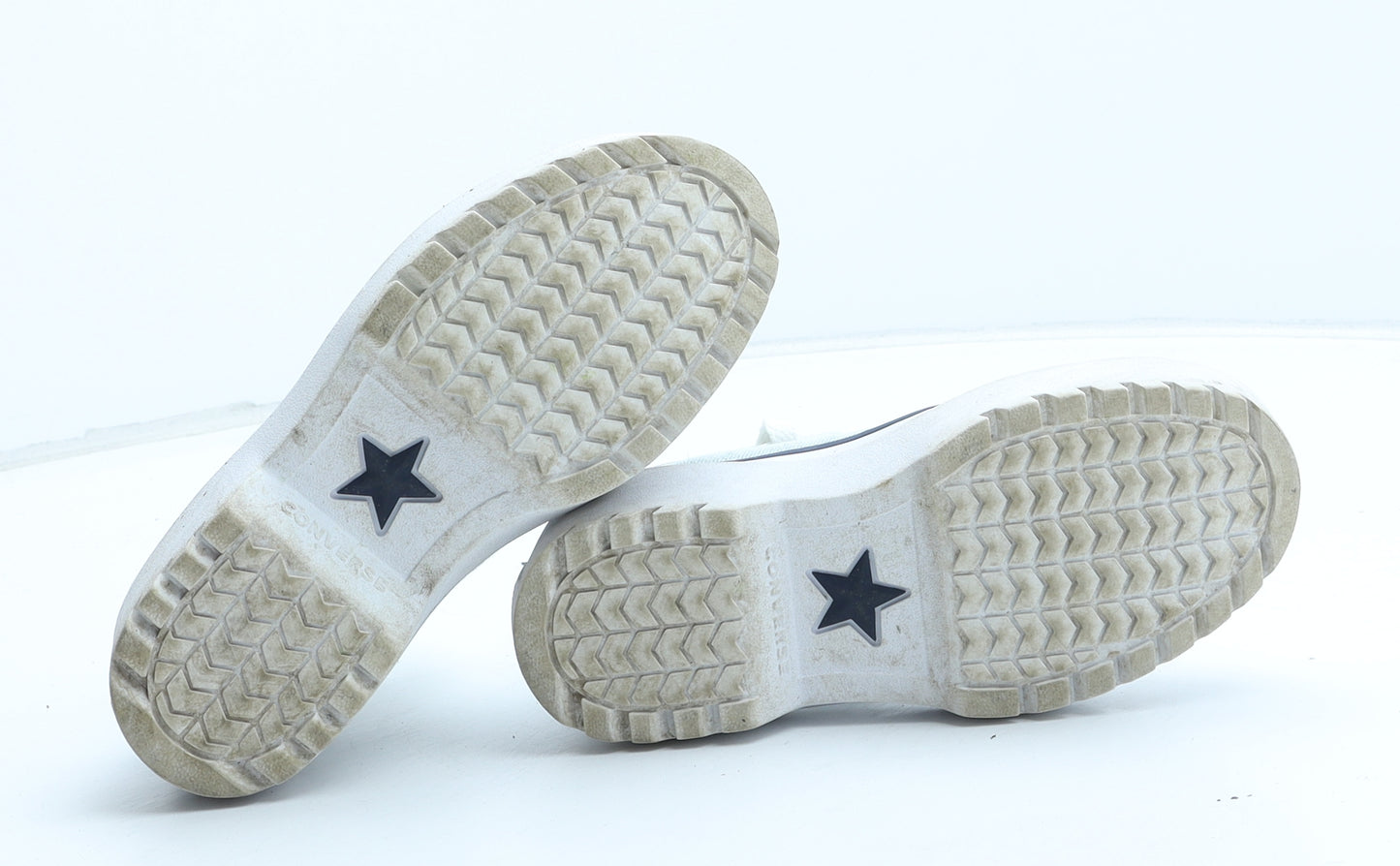 Converse Girls Blue Synthetic Trainer UK 10