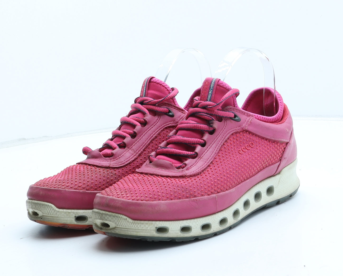 ECCO Womens Pink Synthetic Trainer UK