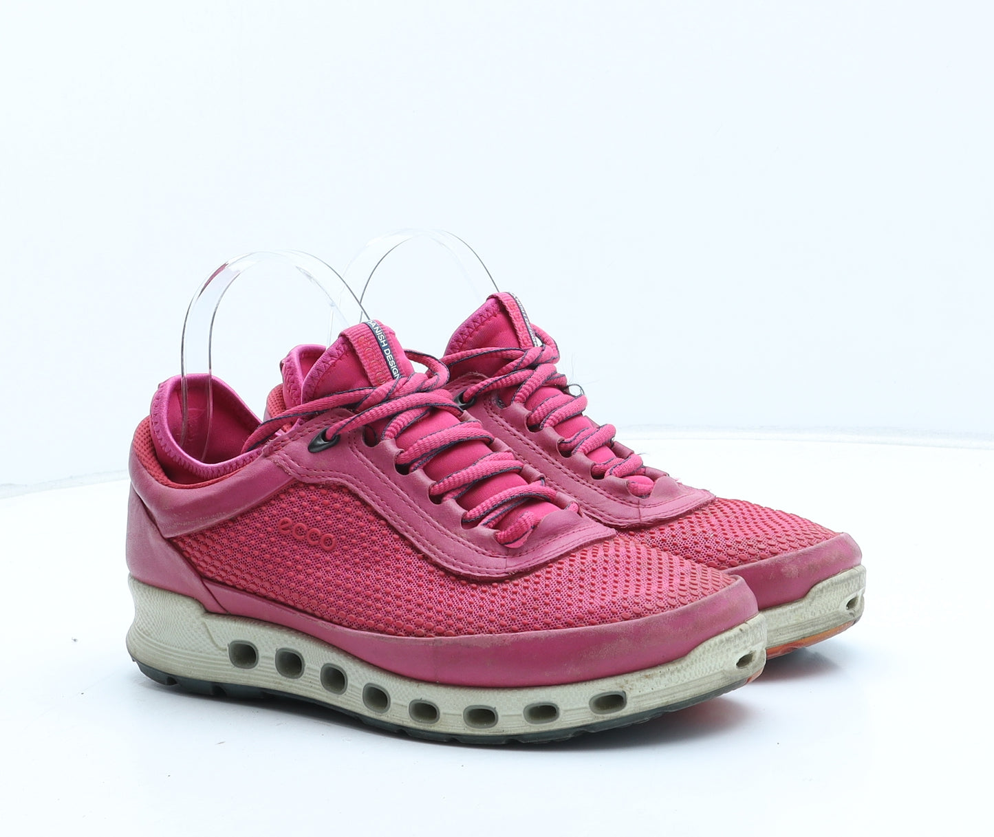 ECCO Womens Pink Synthetic Trainer UK