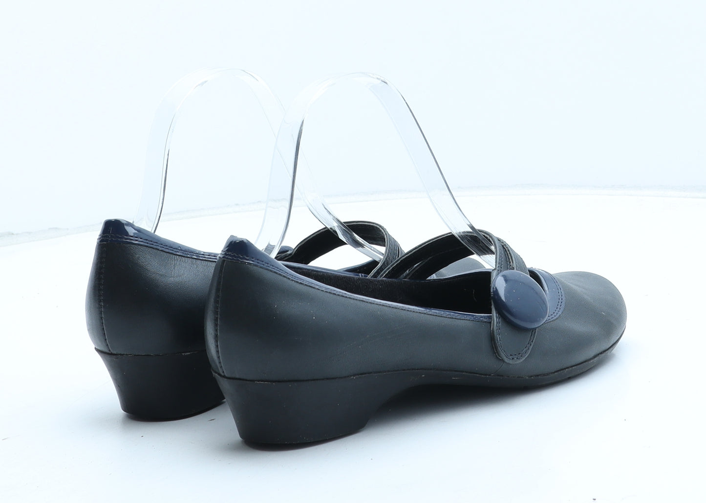 Preworn Womens Blue Synthetic Court Heel UK
