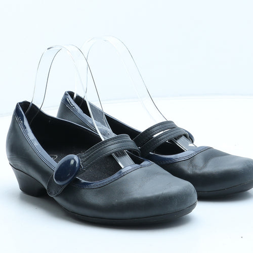 Preworn Womens Blue Synthetic Court Heel UK