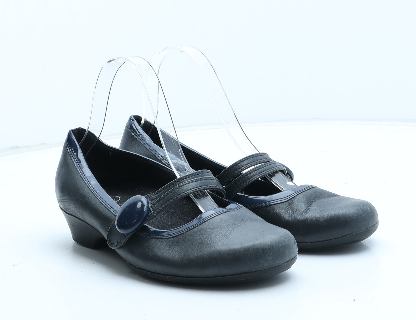 Preworn Womens Blue Synthetic Court Heel UK