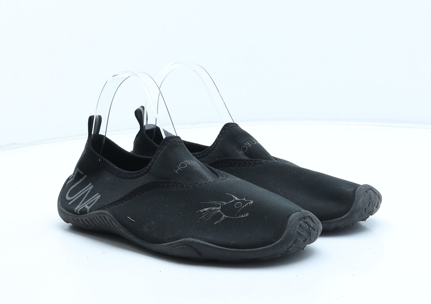 Hot Tuna Mens Black Synthetic Slip On Casual UK 8 - Aqua Shoes