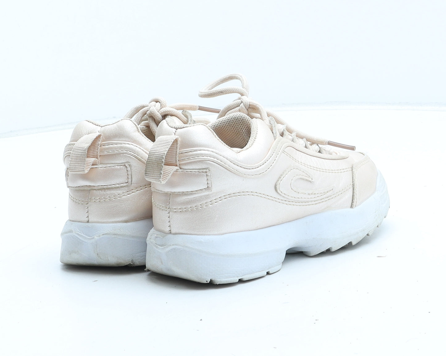 PEP&CO Girls Pink Synthetic Trainer UK 10