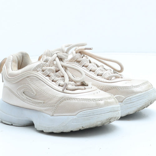 PEP&CO Girls Pink Synthetic Trainer UK 10
