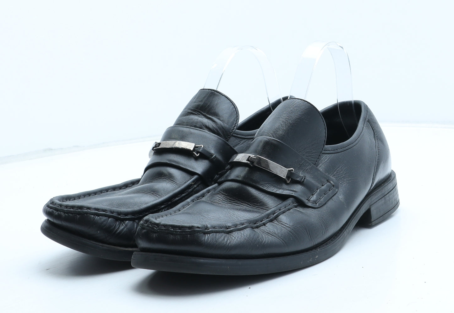 Hush Puppies Mens Black Synthetic Slip On Casual UK 9 43 - UK Size Estimated 9