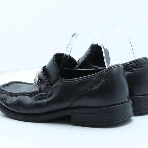 Hush Puppies Mens Black Synthetic Slip On Casual UK 9 43 - UK Size Estimated 9