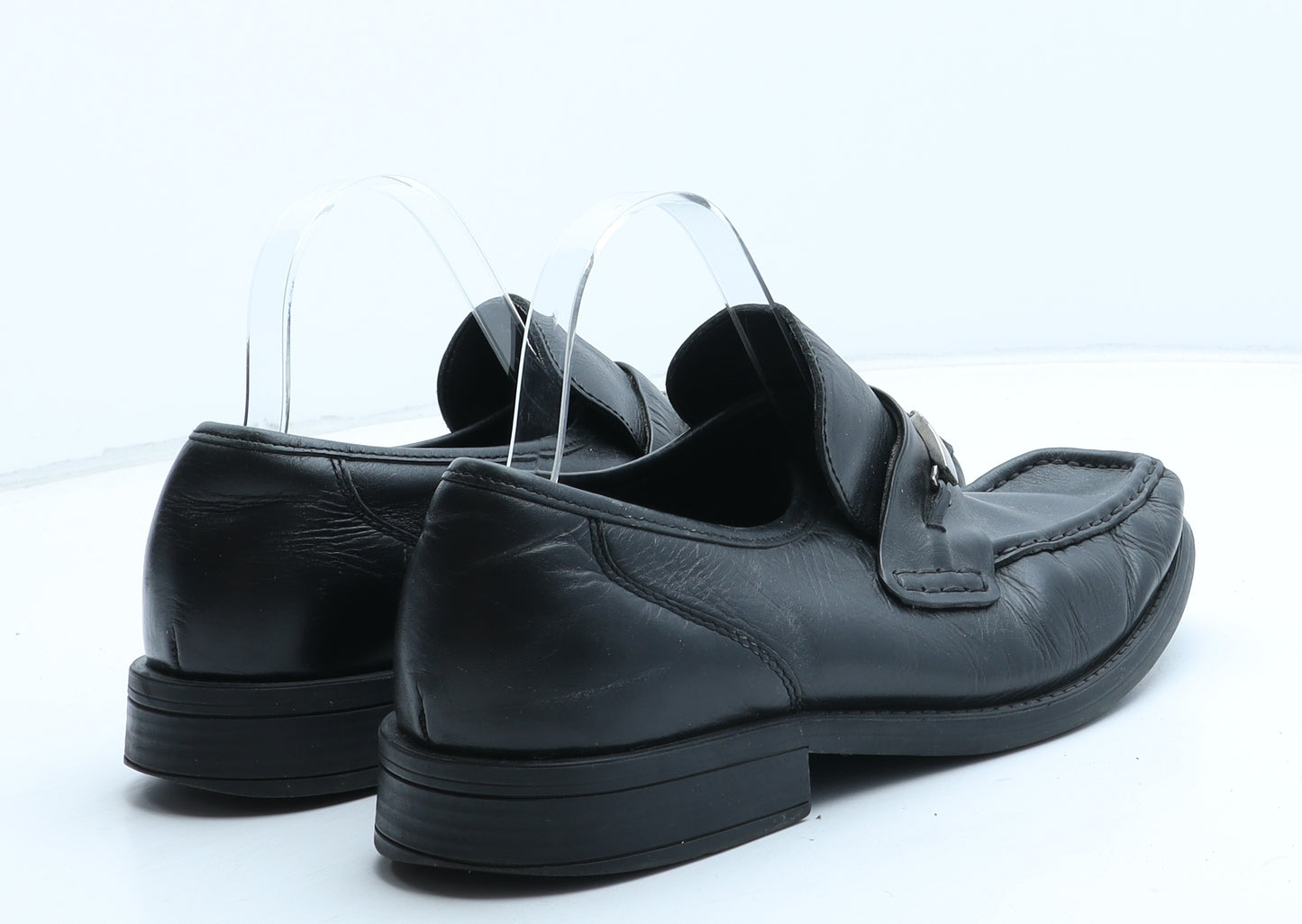 Hush Puppies Mens Black Synthetic Slip On Casual UK 9 43 - UK Size Estimated 9