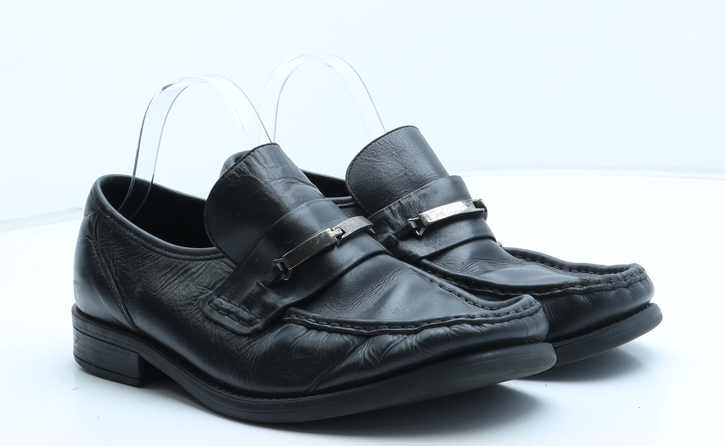 Hush Puppies Mens Black Synthetic Slip On Casual UK 9 43 - UK Size Estimated 9