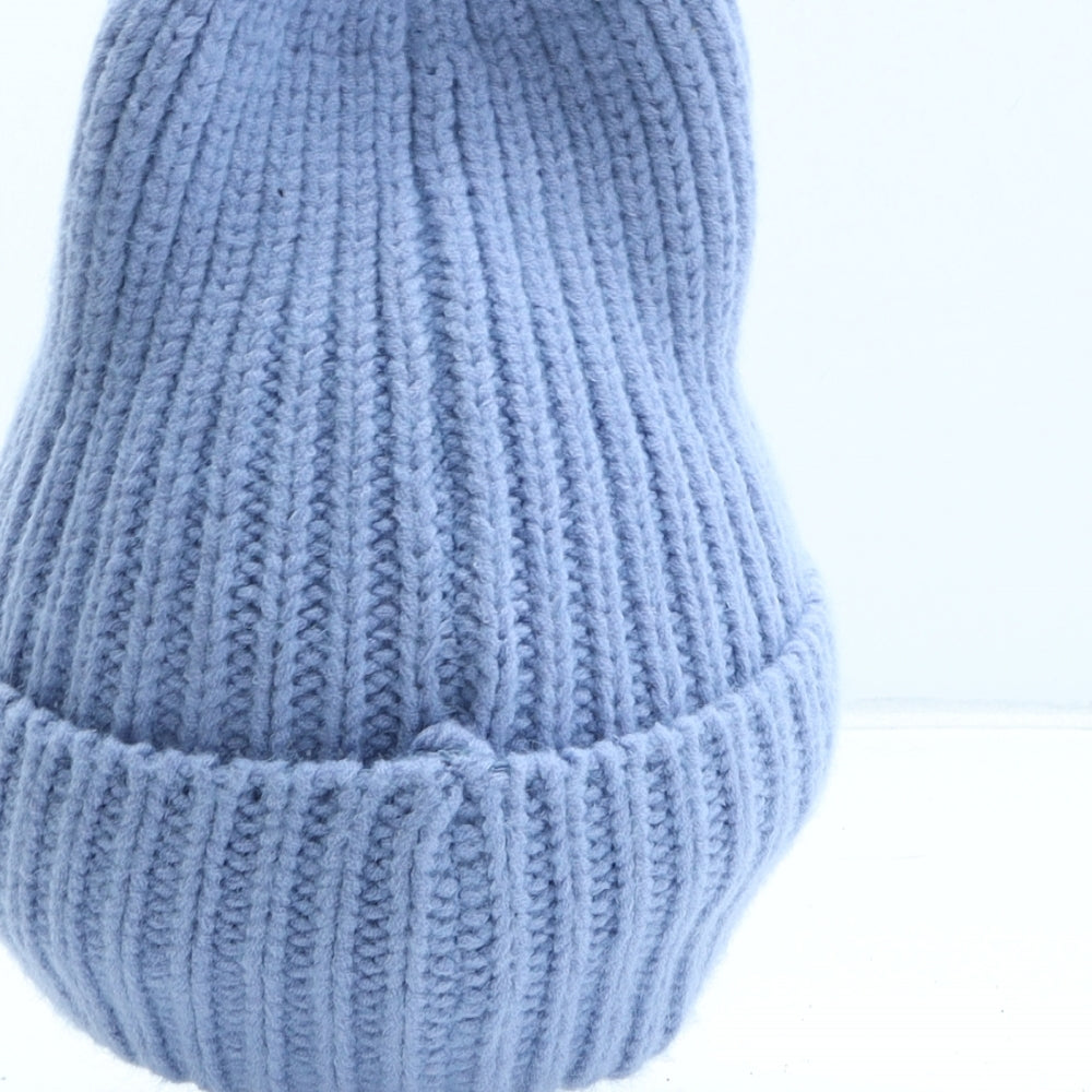 Primark Womens Blue Polyester Beanie One Size