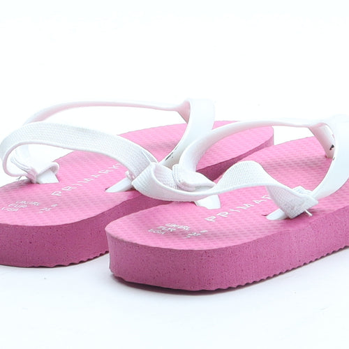 Primark Girls Pink Rubber Thong Sandal UK 6
