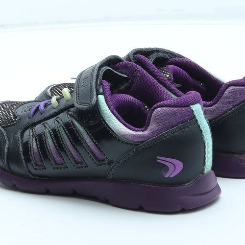 Clarks Girls Multicoloured Polyester Trainer UK 10