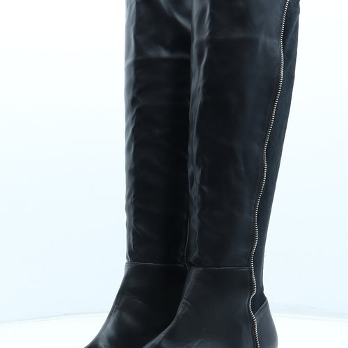 Matalan Womens Black Polyester Bootie Boot UK