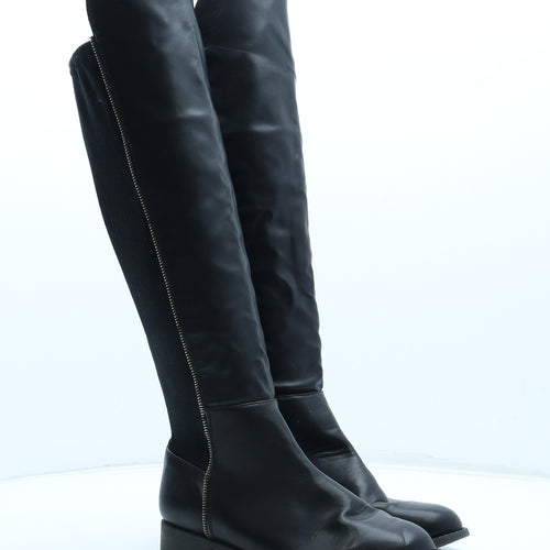 Matalan Womens Black Polyester Bootie Boot UK