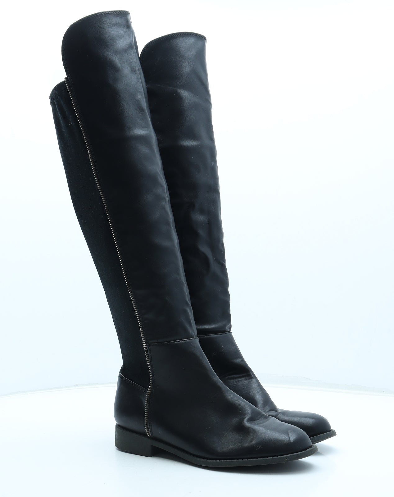Matalan Womens Black Polyester Bootie Boot UK