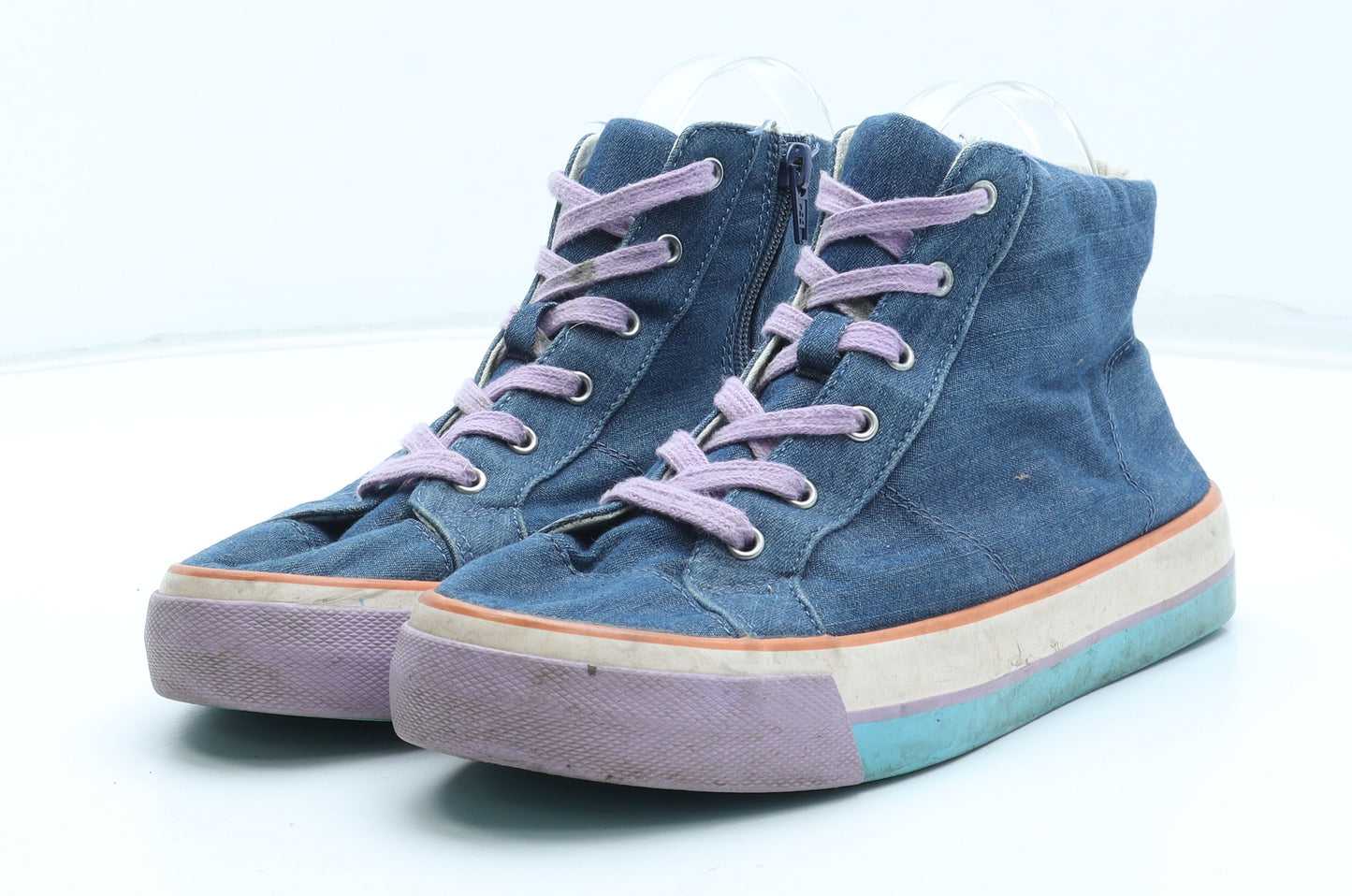 Marks and Spencer Womens Multicoloured Colourblock Cotton Trainer UK