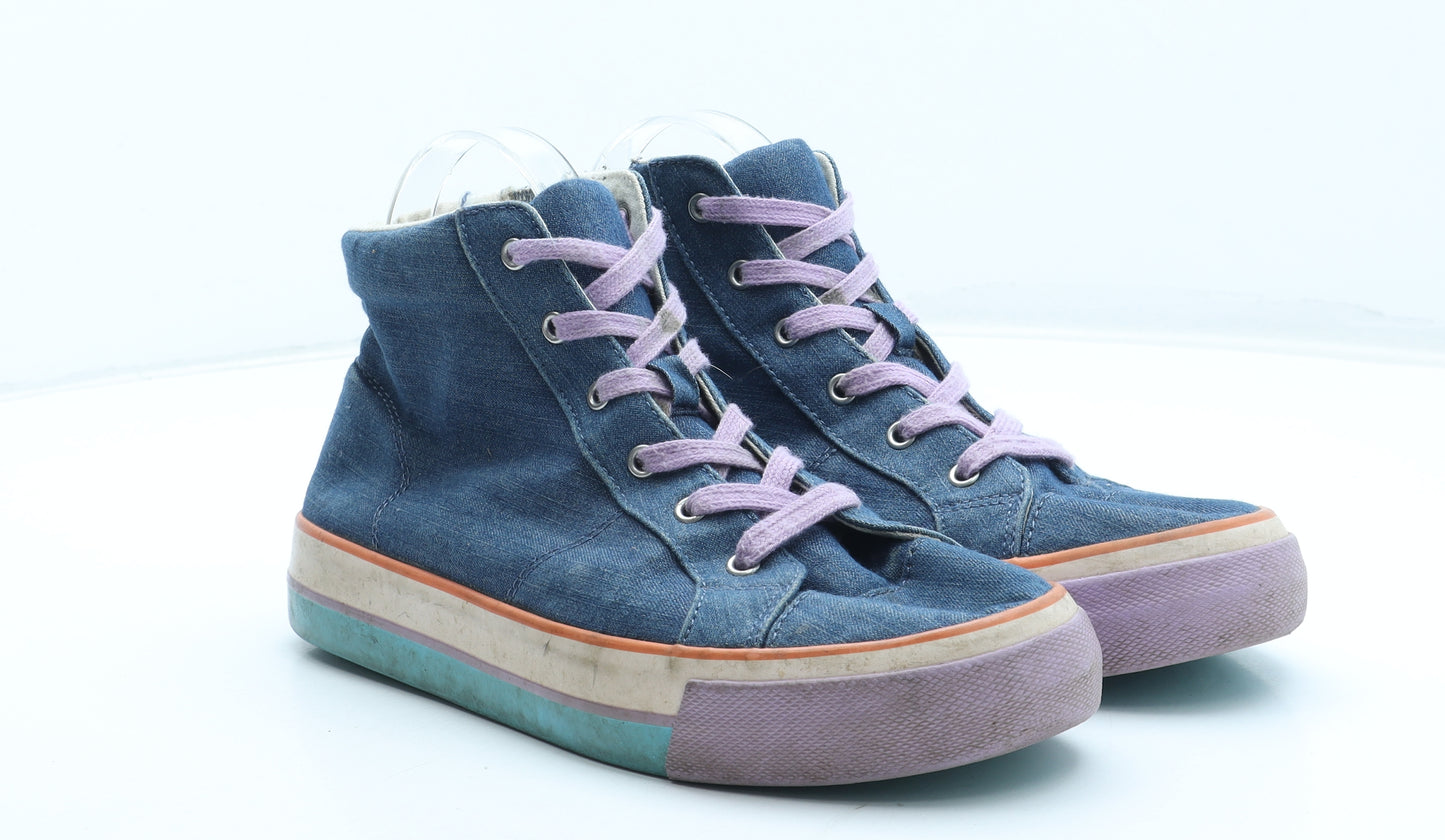 Marks and Spencer Womens Multicoloured Colourblock Cotton Trainer UK