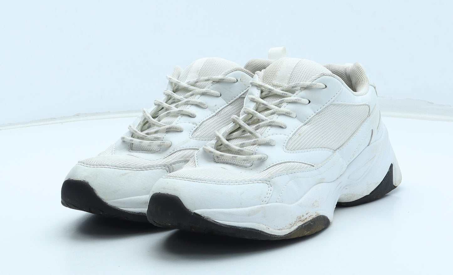 Primark Mens White Polyester Trainer UK 7