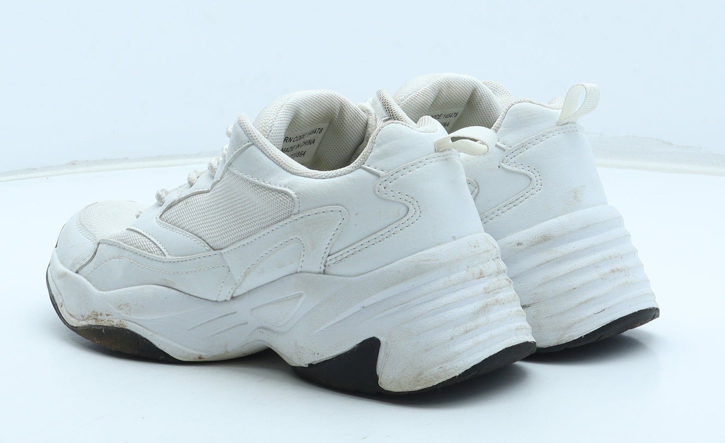 Primark Mens White Polyester Trainer UK 7