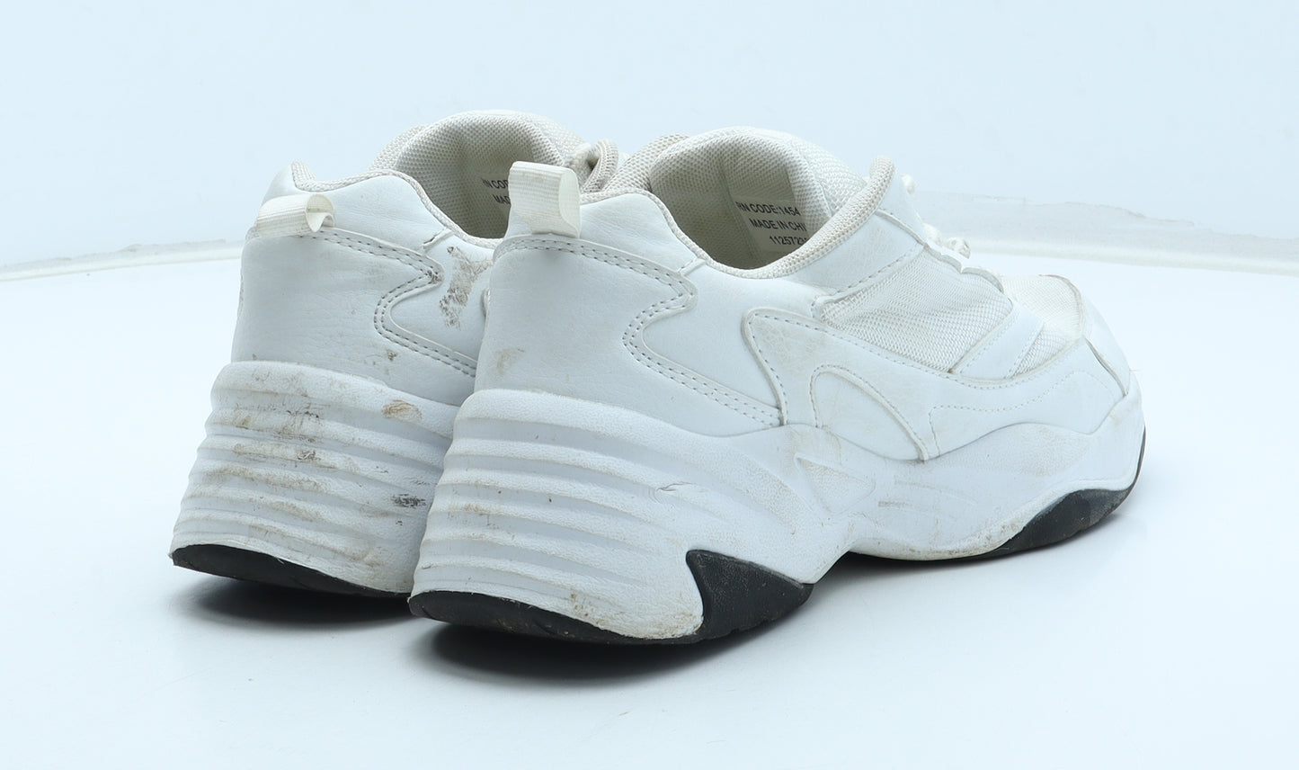 Primark Mens White Polyester Trainer UK 7