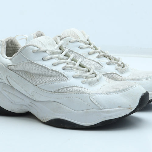 Primark Mens White Polyester Trainer UK 7