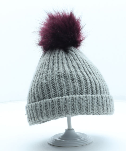 Mountain Warehouse Womens Grey Acrylic Bobble Hat One Size