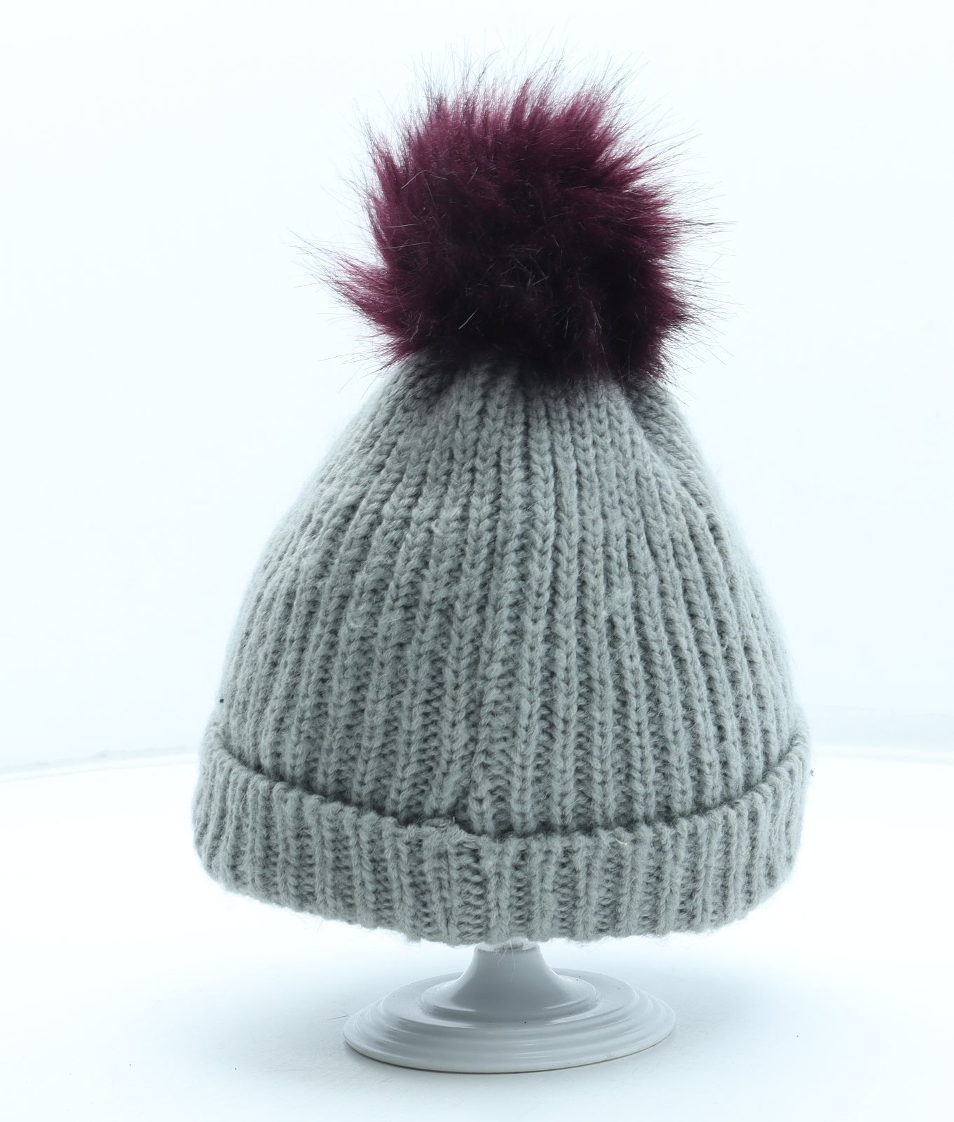 Mountain Warehouse Womens Grey Acrylic Bobble Hat One Size